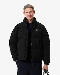 Water-Repellent Hooded Down Jacket