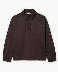 Loose Fit Fleece Polo Sweatshirt