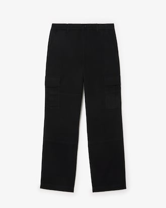 Straight Fit Cotton Cargo Pants