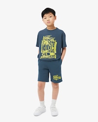 Print Fleece Shorts