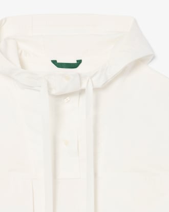 Oversized Hooded Cotton Pull-Over Jacket