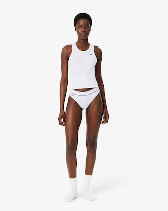 Ribbed Cotton String Briefs