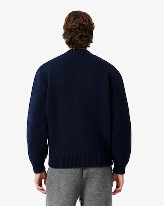 Merino Wool Jersey Bomber Jacket