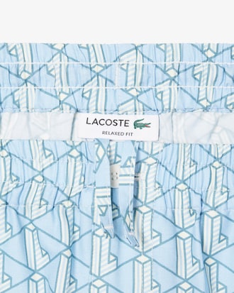 Lightweight Monogram Print Shorts