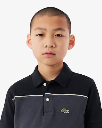 Colorblock Petit Piqu&eacute; Polo Shirt