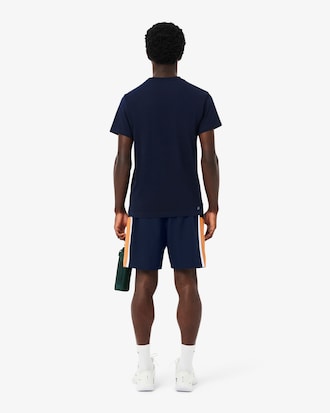 Lightweight Colour-Block Stripe Tennis Shorts