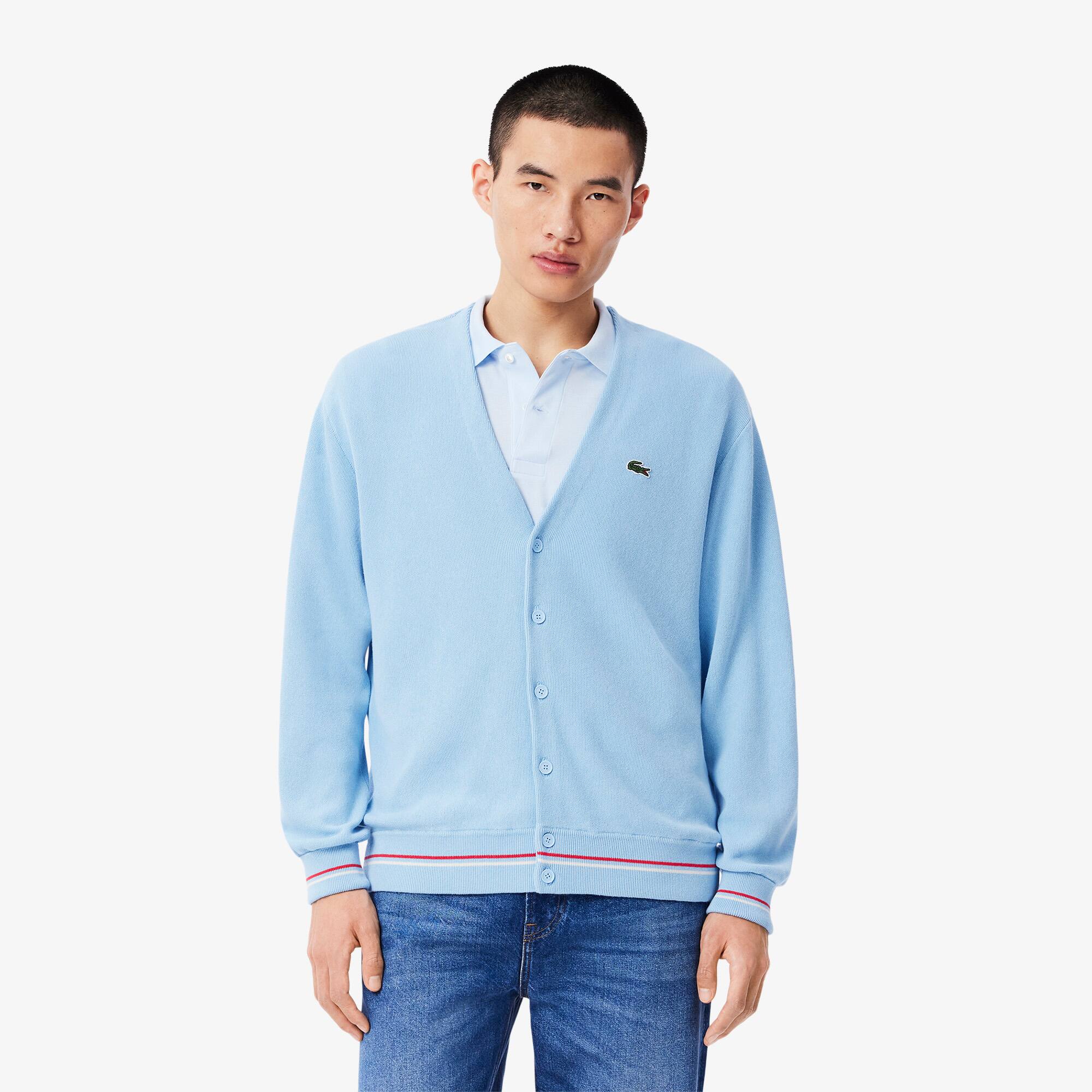 LACOSTE LACOSTE リラックスフィット カーディガン US L ネイビー 