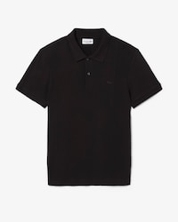 Regular Fit Ribbed Knit Polo Shirt