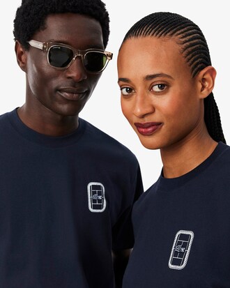 Tennis Print Cotton Jersey T-shirt