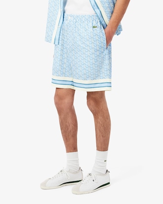 Lightweight Monogram Print Shorts