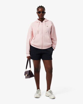 Zipped Piqu&eacute; Hoodie