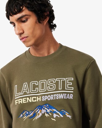 Embroidered Motif Fleece Sweatshirt