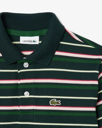 Contrast Stripe Petit Piqué Polo Shirt