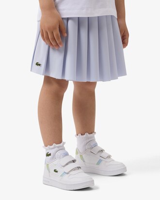 Oxford Cotton Pleated Skirt