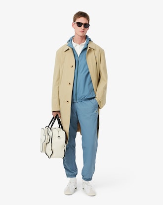 Water-Repellent Hooded Track Jacket