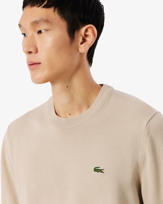 Monochrome Crew Neck Cotton Sweater