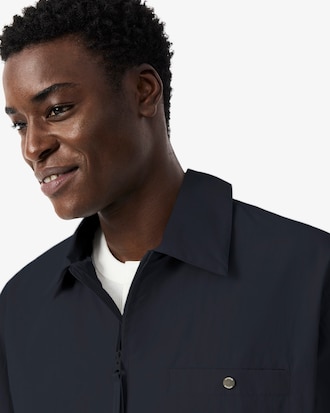 Water-Repellent Textured Taffeta Jacket