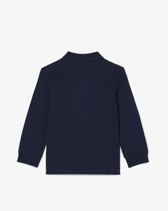 Long Sleeved Petit Piqu&eacute; Polo Shirt