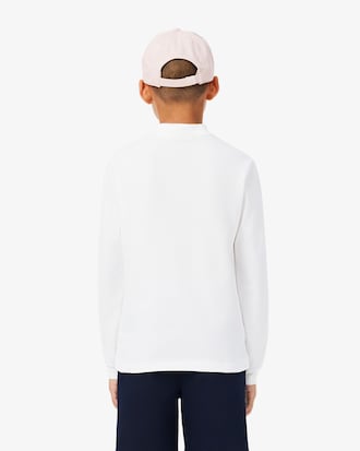 Long Sleeved Petit Piqu&eacute; Polo Shirt
