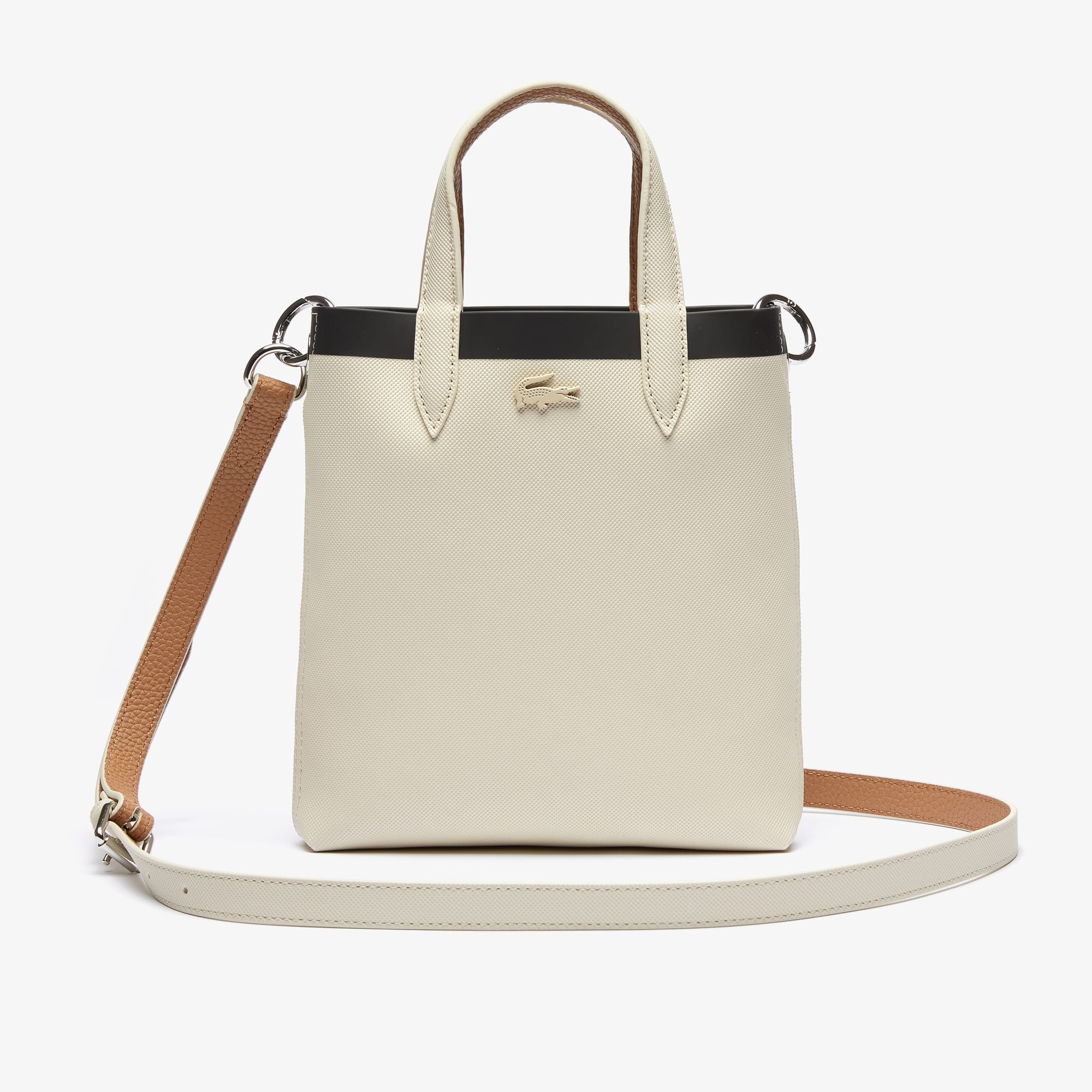 Lacoste Women's Anna Detachable Shoulder Strap Mini Tote Bag. 1 Lacoste Women's Anna Detachable Shoulder Strap Mini Tote Bag. 1