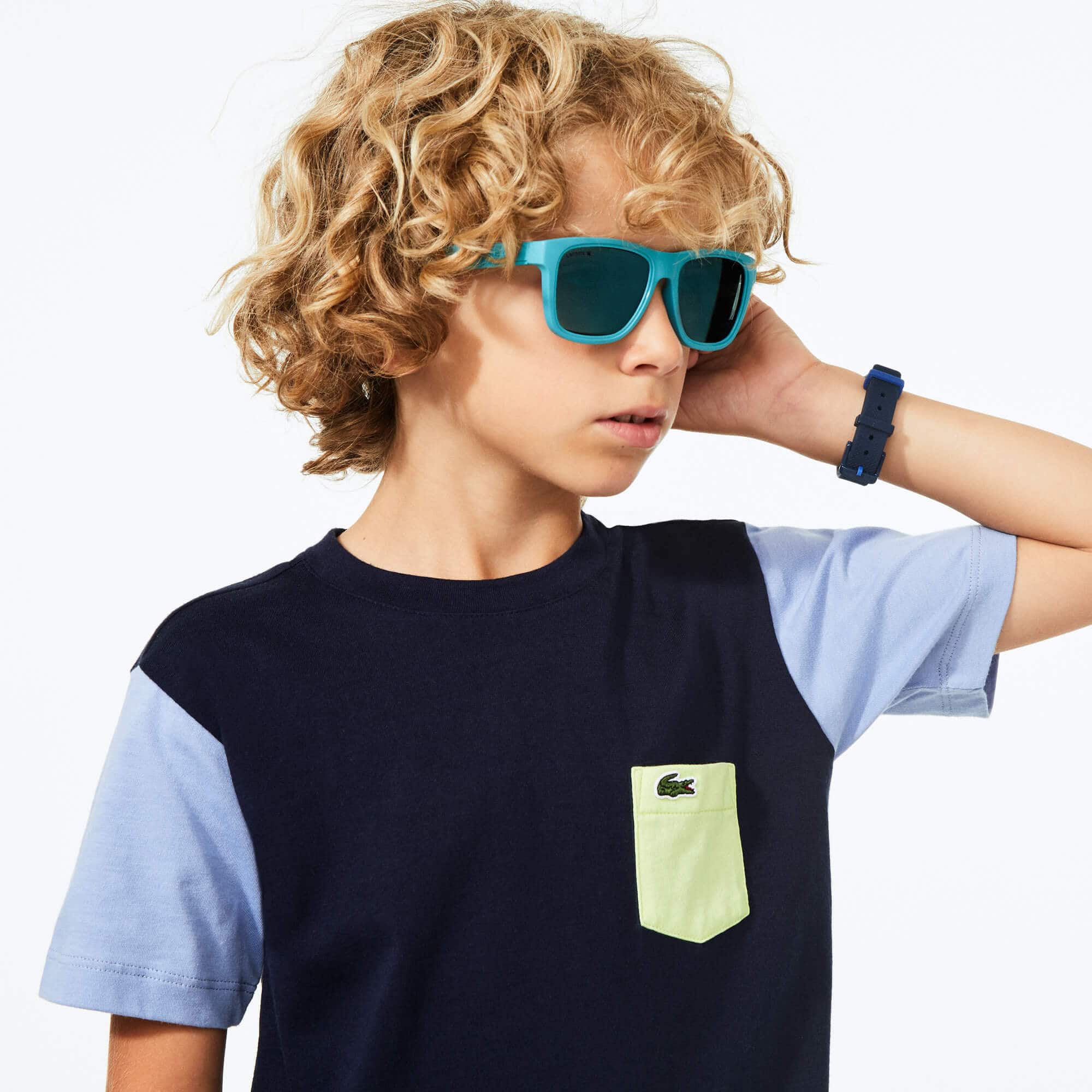 Lacoste Rectangle Plastic Floatable Sunglasses. 1