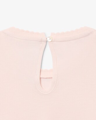 Fluid Scallop Trim Piqu&eacute; T-shirt