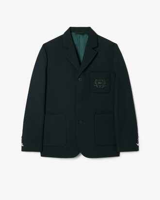 Shield Accent Wool Blend Blazer