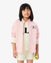 Embroidered Badge Poplin Shirt