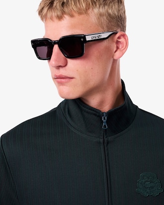 Striped Badge Accent Track Jacket