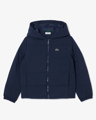 Hooded Taffeta Puffed Jacket