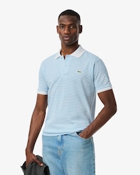 Classic Fit L.12.12 Striped Petit Piqu&eacute; Polo Shirt