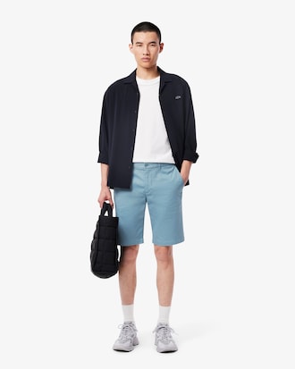 Slim Fit Stretch Cotton Chino Shorts