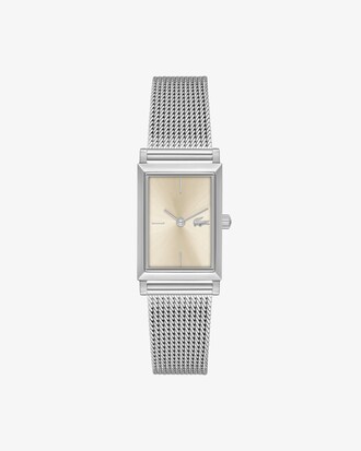 Catherine 2 hands watch stainless steel mesh