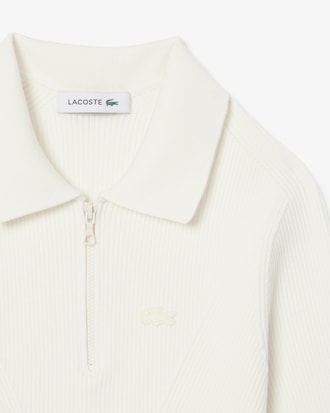 3D Ribbed Knit Polo Shirt