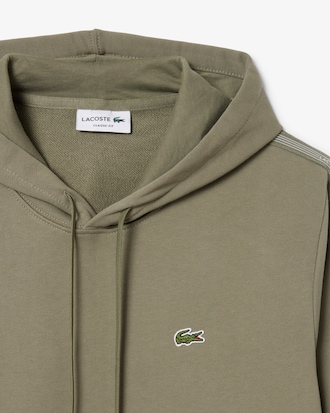 Logo Stripe Zipped Hoodie