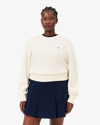 Relaxed Fit Cotton Crew Neck Sweater