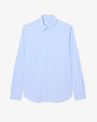 Slim Fit Striped Stretch Poplin Shirt