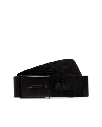 Men's Made in France Edition Engraved Buckle Woven Belt Gift Set