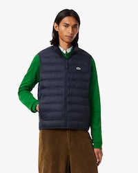 Water-Repellent Puffed Windbreaker Vest