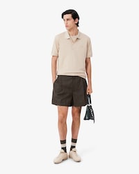 Runway Tailored Wool Bermuda Shorts