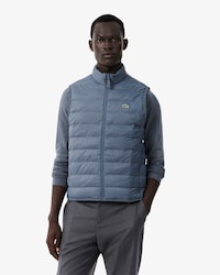 Water-Repellent Puffed Windbreaker Vest