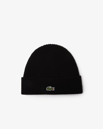 Rib Knit Wool Beanie