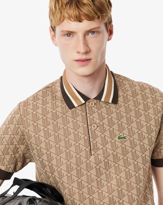 Classic Fit Monogram Jacquard Polo Shirt