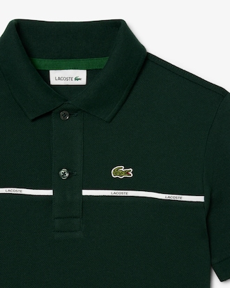 Contrast Band Petit Piqué Polo Shirt