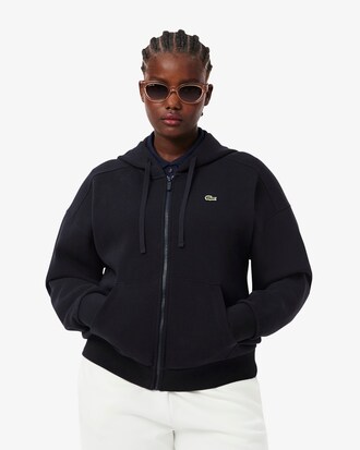 Zipped Piqu&eacute; Hoodie