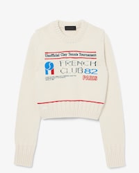 Runway Wool Jersey Graphic Sweater