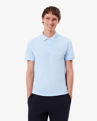 Slim Fit Jacquard Branded Piqu&eacute; Commuter Polo Shirt