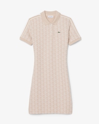 Slim Fit Monogram Jacquard Polo Dress