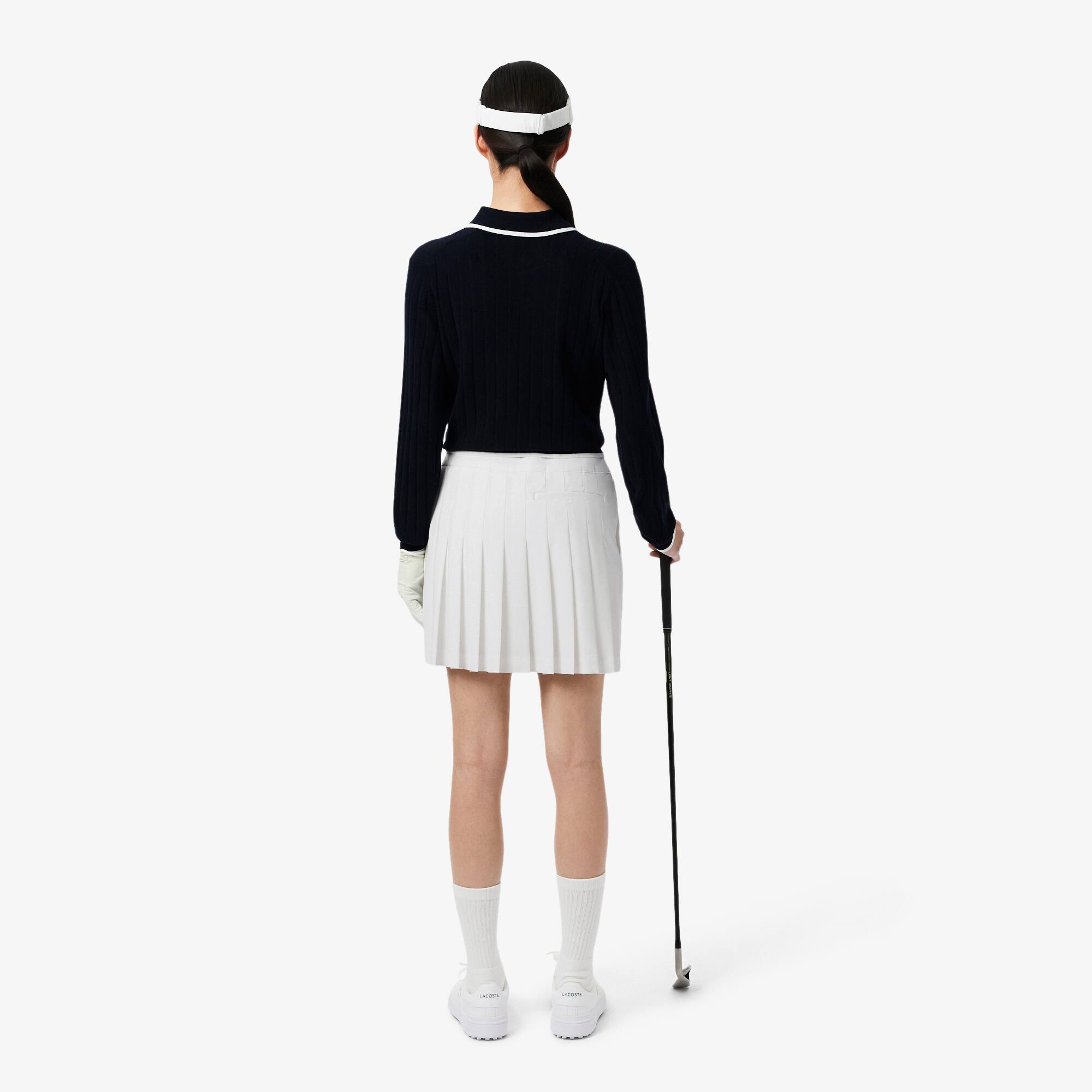 ★LACOSTE★ Women's Golf Bag Pleated Skirt White JF8571-55G8 Women's Ultra Dry Lined Golf Skirt - Shorts & Skirts - New
