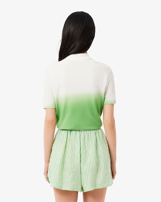 Classic Fit Ombré Effect Knit Polo Shirt